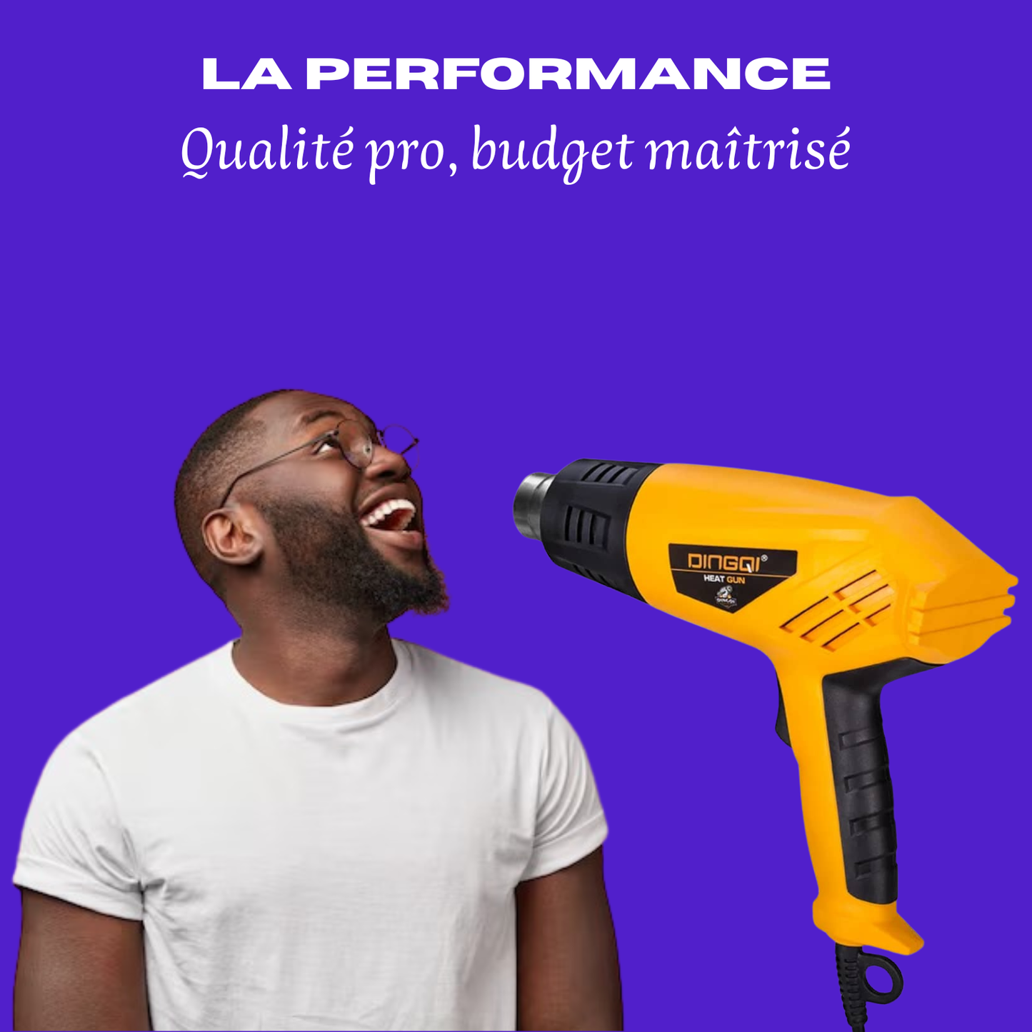 🔥 PISTOLET THERMIQUE PROFESSIONNEL DINGQI (2000W) – L'Outil Qui Fait Fondre Tes Problèmes !