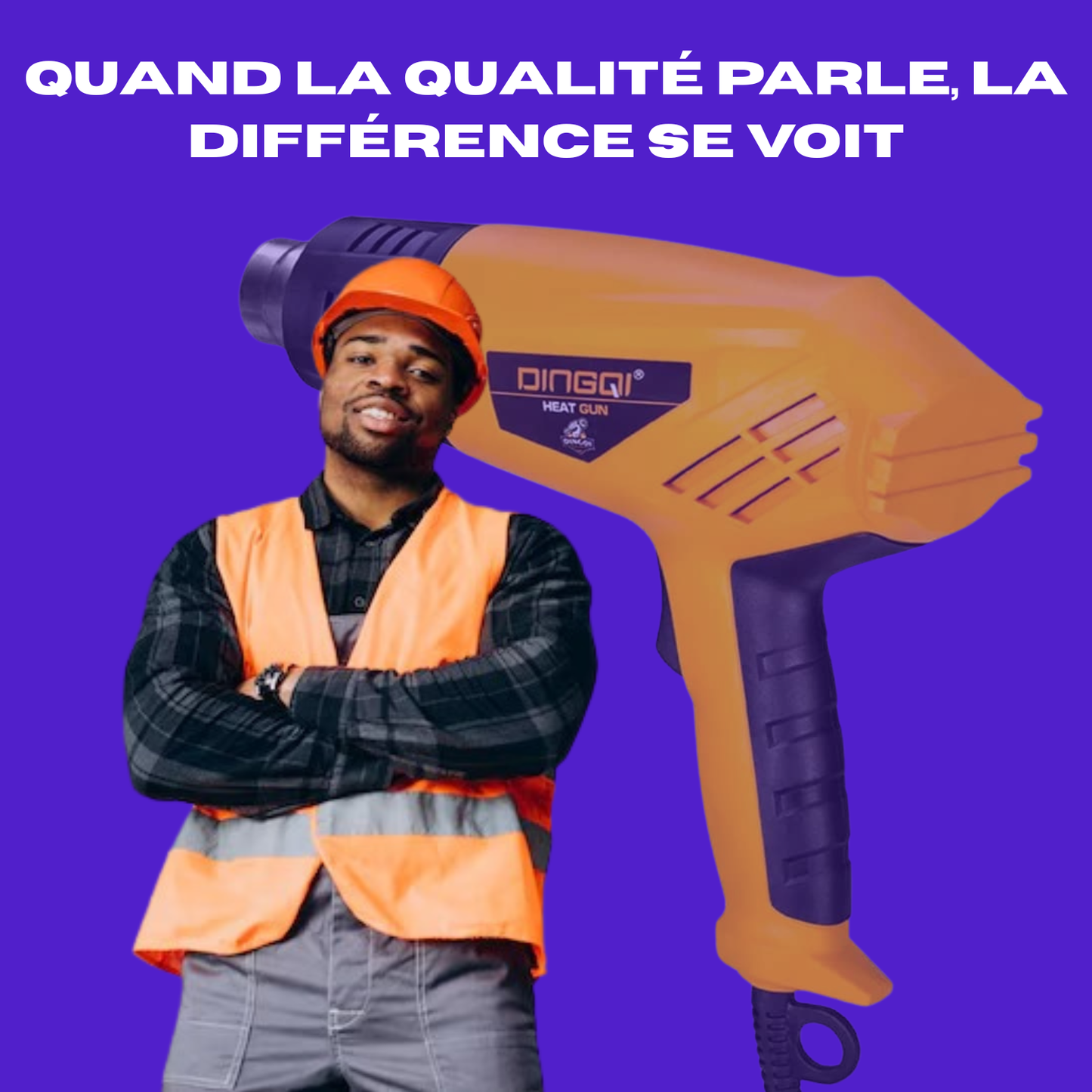 🔥 PISTOLET THERMIQUE PROFESSIONNEL DINGQI (2000W) – L'Outil Qui Fait Fondre Tes Problèmes !